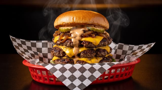 Big Stack Triple Beef Burger